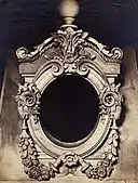 Photo of a plaster model of an ornamental oeil-de-boeuf for the new Louvre; circa 1856; Metropolitan Museum of Art