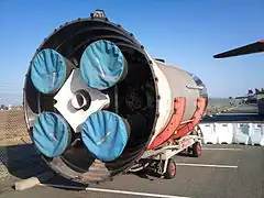 Coralie stage, bottom view