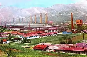 Panoramic view of the Ironworks&nbsp;[bs] (postcard; 1964)