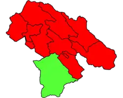 Location of Gachsaran County in&nbsp;Kohgiluyeh and Boyer-Ahmad&nbsp;province