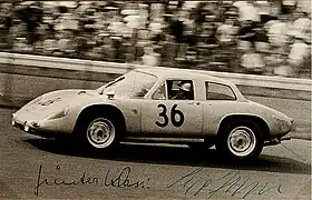 Porsche 356&nbsp;B 2000 GS Carrera GT Dreikantschaber Günter Klass/Sepp Greger, Nürburgring 1964