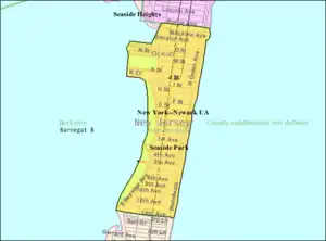 Census Bureau map of Seaside Park, New Jersey