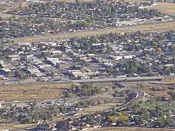 Downtown Winnemucca viewed from Winnemucca Mountain