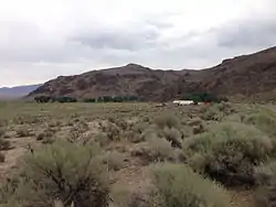 View of Eastgate, Nevada from eastbound Nevada State Route 722 (Carroll Summit Road)