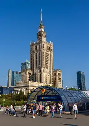 Central Warsaw, the busiest part of the city