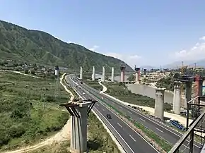 201908 Emei-Miyi Railway and G5 Jingkun Expressway in Lugu.jpg