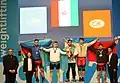 Men 102 kg medal ceremony