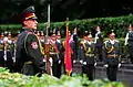 A soldier of the honor guard at the Tomb of the Unknown Soldier.