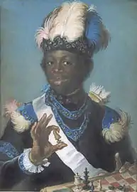 Gustaf Lundberg, 1775, Portrait of Gustav Badin, pastel, 74 x 57 cm, Nationalmuseum, Sweden