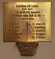 All Saints, Fornham All Saints, memorial plaque First World War (2012)