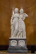 The Princesses Louisa and Friderica of Prussia; by Johann Gottfried Schadow; 1795–1797; marble; height: 172&nbsp;cm; Nationalgalerie, Berlin, Germany