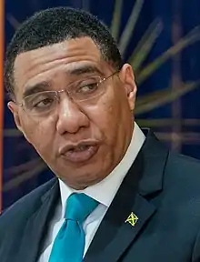 &nbsp;JamaicaAndrew Holness, Prime Minister, 2018 chairperson of CARICOM