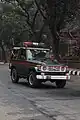 A military police vehicle of Bangladesh.
