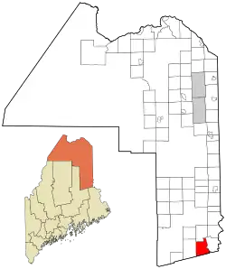 Location of Bancroft, Maine