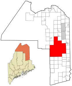 Location of Central Aroostook, Maine