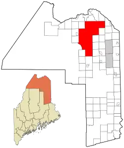 Location of Square Lake, Maine