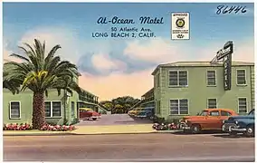 Postcard depicting the At-Ocean Motel, 50 Atlantic Ave., circa 1930 to 1945