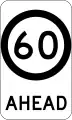 (G9-79) 60&nbsp;km/h Speed Limit Ahead