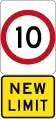 New 10&nbsp;km/h Speed Limit (Used in Victoria)