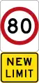New 80&nbsp;km/h Speed Limit (Used in Victoria)