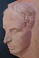 Clay head of Swiss writer Siegfried Lang&nbsp;[de] (1887-1970)