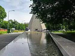 View of a small square in the neighborhood culminating with the church of San Giovanni Bono.
