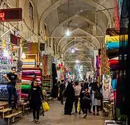 The Vakeel Bazaar of Shiraz bustling with shoppers.