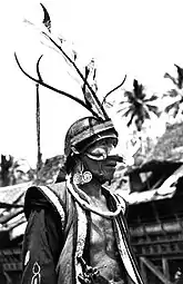 A resident of Nias in military clothing.