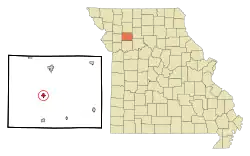 Location of Kingston, Missouri