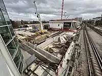 Construction of line 15's station at Créteil–L'Échat (2022)