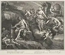 Air (Juno orders Aeolus to release the winds) (Aeneid I) by Charles Dupuis (1718)
