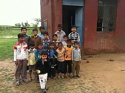 Children group photo at primary school