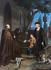 Columbus at La Rábida Friary (1858)