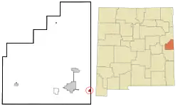 Location of Texico, New Mexico