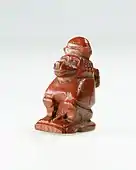 Amulet; 1295–1070&nbsp;BC; red jasper; 2.3 × 1.2&nbsp;cm; Metropolitan Museum of Art