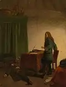 The chamberlain of the Prince of Orange is shot during the Siege of Lille, 1708