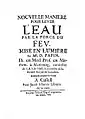 Nouvelle manière pour lever l'eau par la force du feu (1707)