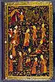 Cover of Divan of Nava'i with lacquer painting by Mir Sayyid Ali. Iran, c. 1540