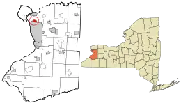 Location in Erie County and New York