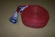 75&nbsp;mm fire hose with Storz couplings