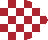 Flag of Croatia in personal union with Hungary