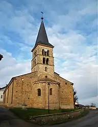 The church in Fleury-la-Montagne