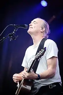 Healy in concert with Travis, 2018