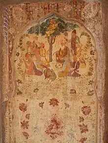 Decaying and dilapidated fresco