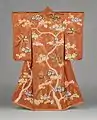 Furisode with paulownia tree and phoenix motifs, Late 18th-early 19th century, Los Angeles County Museum of Art