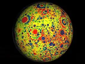 Image 43Variations in the gravity field of the Moon, from NASA (from Geodesy)