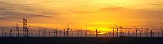 The Gansu Wind Farm in Gansu, China