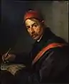 Portrait of a Man Writing, oil on canvas (c.1843)
