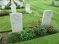 Graves of men of the Gloucestershire Regiment.