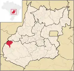 Location in Goiás state